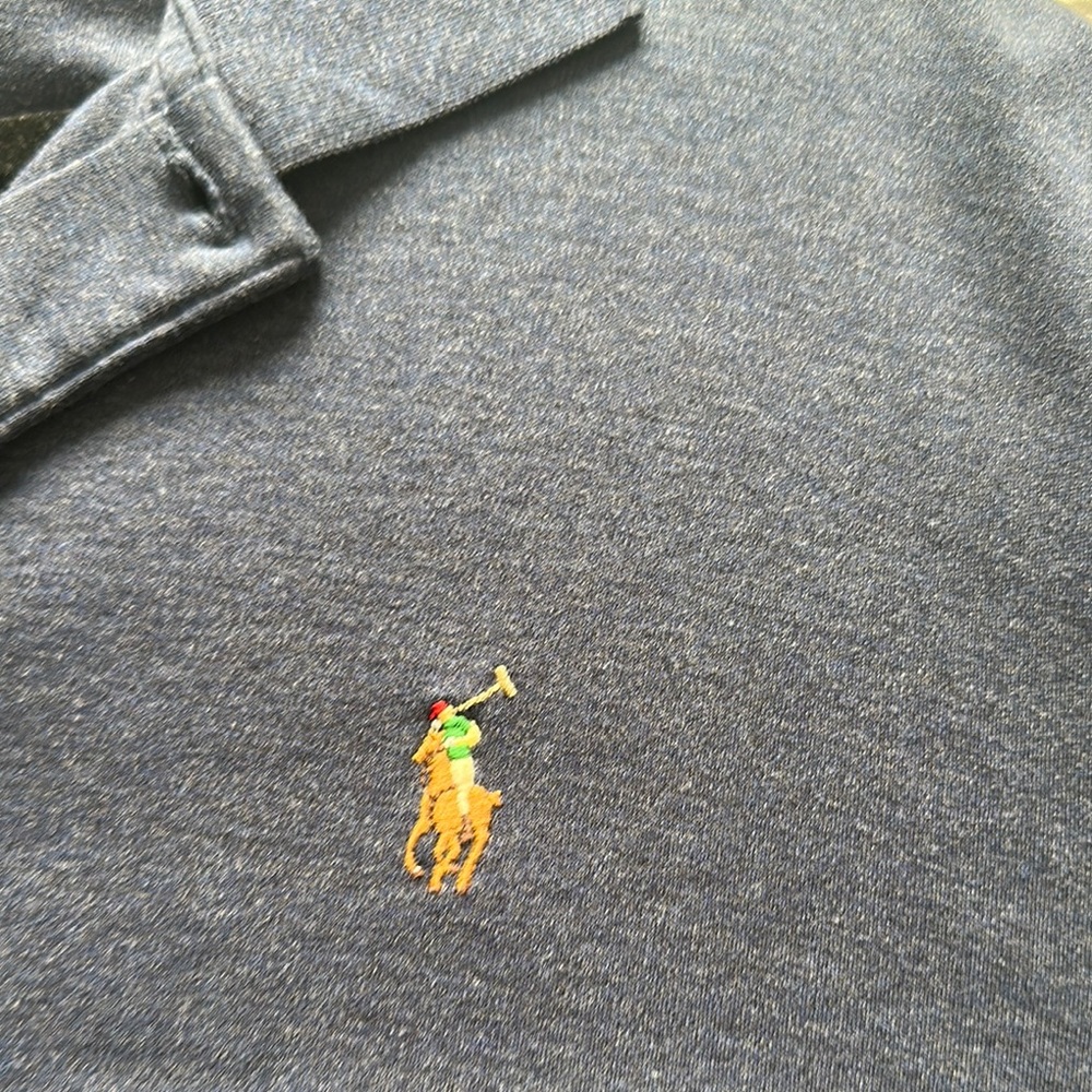 Polo by Ralph Lauren Blue Long-Sleeve Polo Shirt - Picture 3 of 4